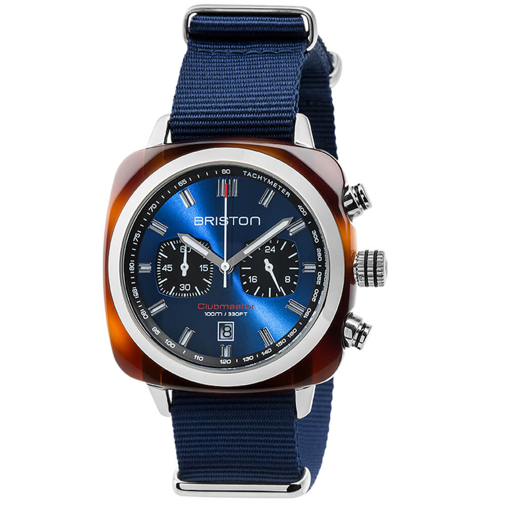 Clubmaster Chrono date SPORT 42 TORTOISE acetate Blue sunray N