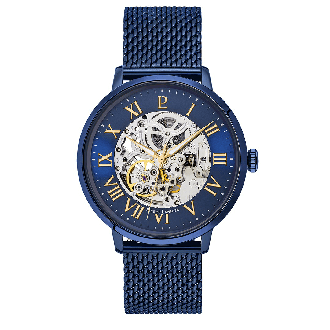 AUTOMATIC ACIER BLEU / BRACELET AC MILANAIS