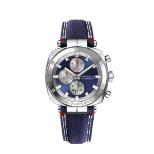 NEWPORT HERITAGE QUARTZ FOND BLEU ACIER/CUIR