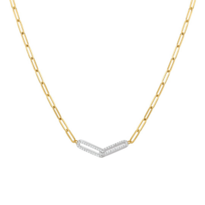 COLLIER STYLE ARGENT MASSIF BICO ET OXYDES