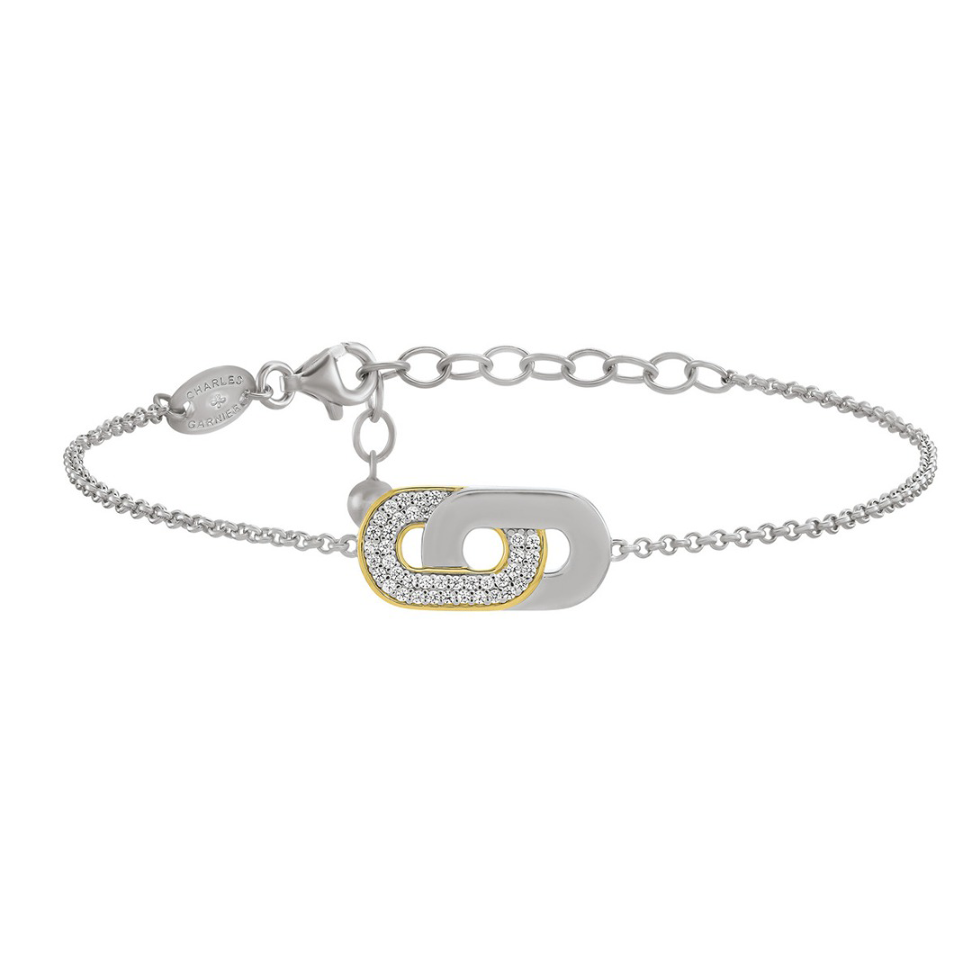 BRACELET ARGENT MASSIF BICO ET OXYDES