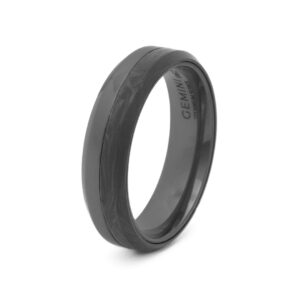 BAGUE ASTRUM BLACK TITANE ET CARBONE