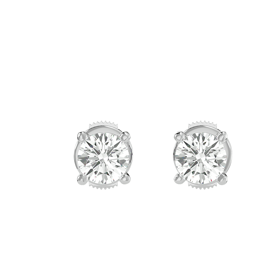 BOUCLES D'OREILLES TREFLE 2 EMERAUDES 1 DIAMANT OB