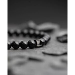 BRACELET ONYX NOIRE TITANE