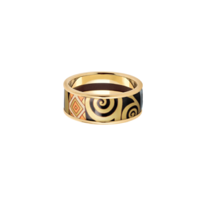 BAGUE FREYWILLE MISS PLAQUE OR / EMAUX