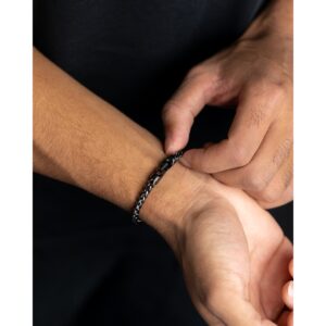 BRACELET ACIER PVD NOIR MILIA BLACK