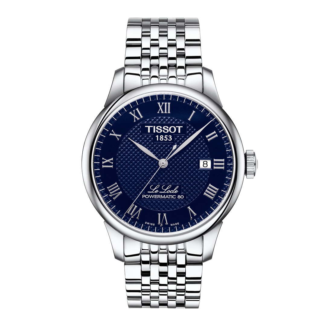 TISSOT LE LOCLE POWERMATIC FOND BLEU