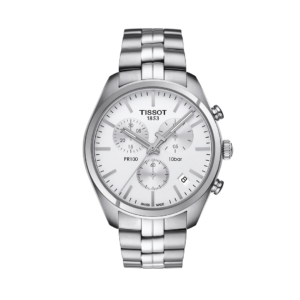 Tissot PR100 Chrono Acier/Acier Fond Blanc Ins