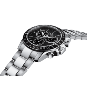 Tissot V8 Tout Acier Fond Noir Chrono Quartz