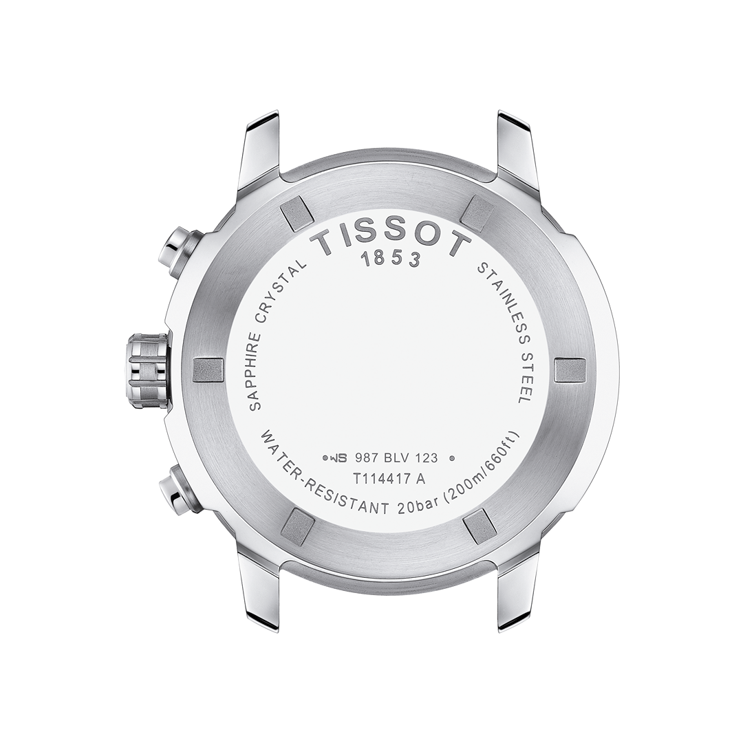 Tissot PRC200 Chrono Tout Acier Fond Noir