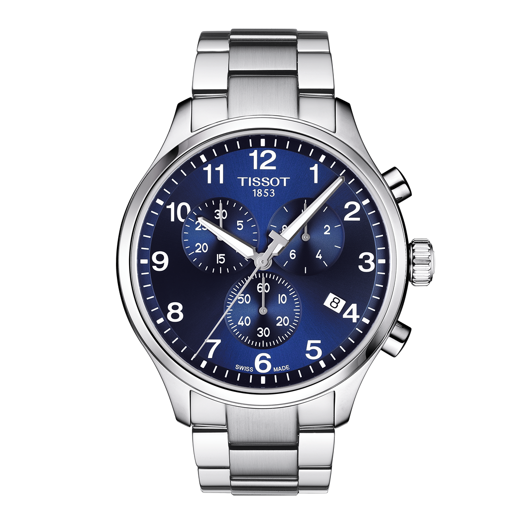 Tissot Chrono Fond Bleu Acier/Bracelet Acier