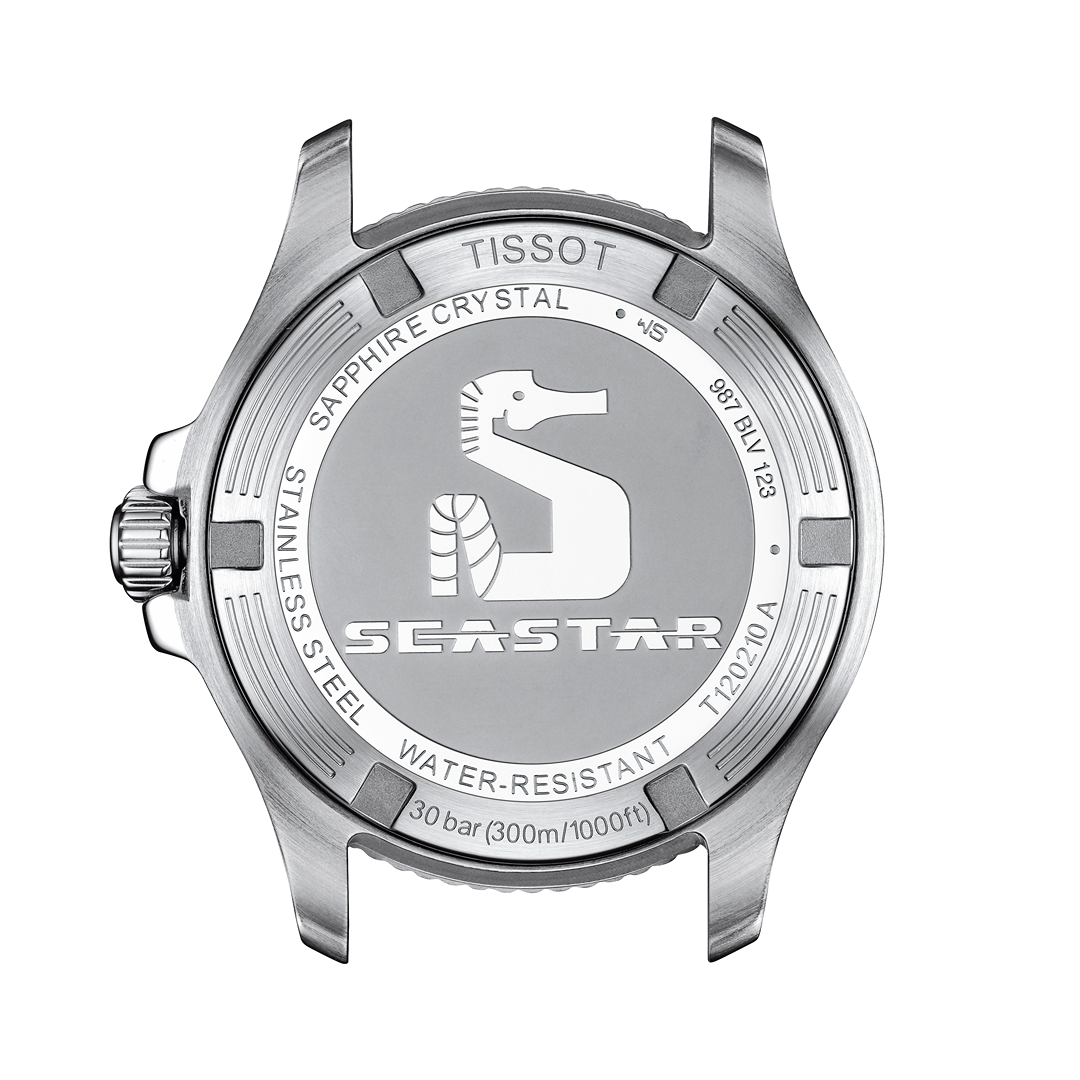 Tissot Seastar 1000 Fond Blanc Acier et Silicone