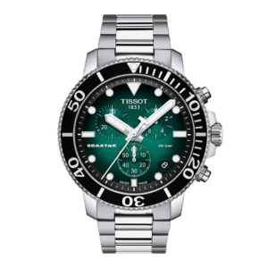 Tissot Seastar Chrono Fond Vert Tout Acier