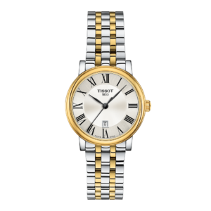 Tissot Carson Dame Bicolore sur Bicolore Fond Blanc