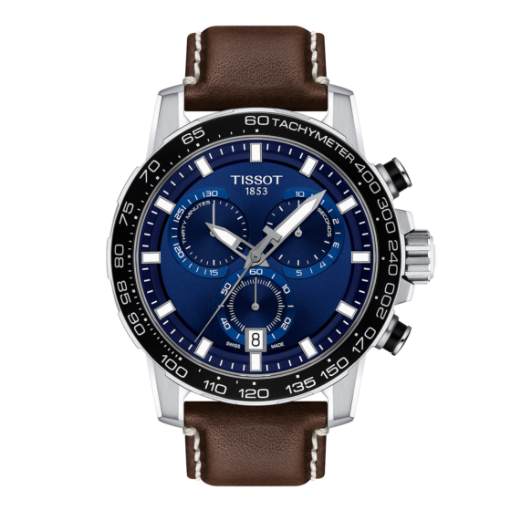 Tissot Chrono Fond Bleu Tout Acier/Bracelet