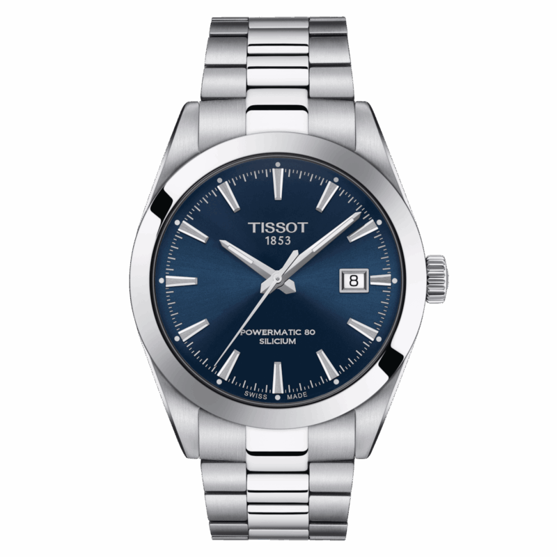 Tissot Gentleman Tout Acier Fond Bleu Automatique