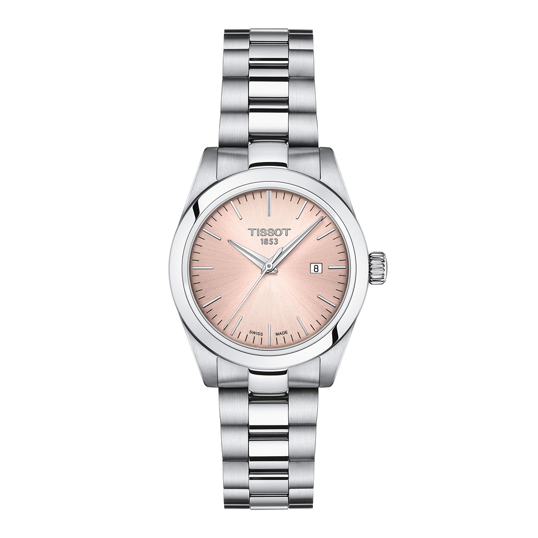 Tissot CofT My Lady Tout Acier Fond Rose Quartz