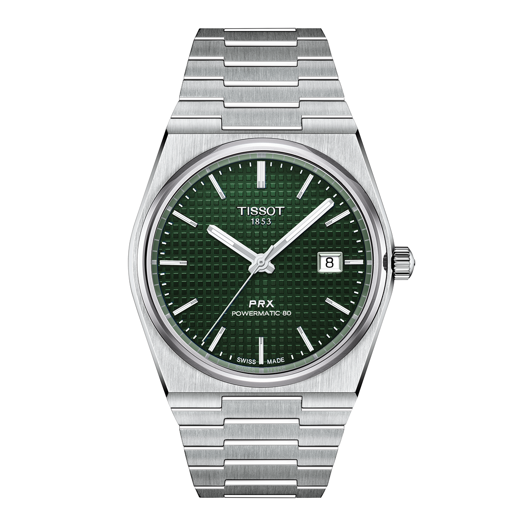 Tissot Auto PRX Fond Vert Tout Acier