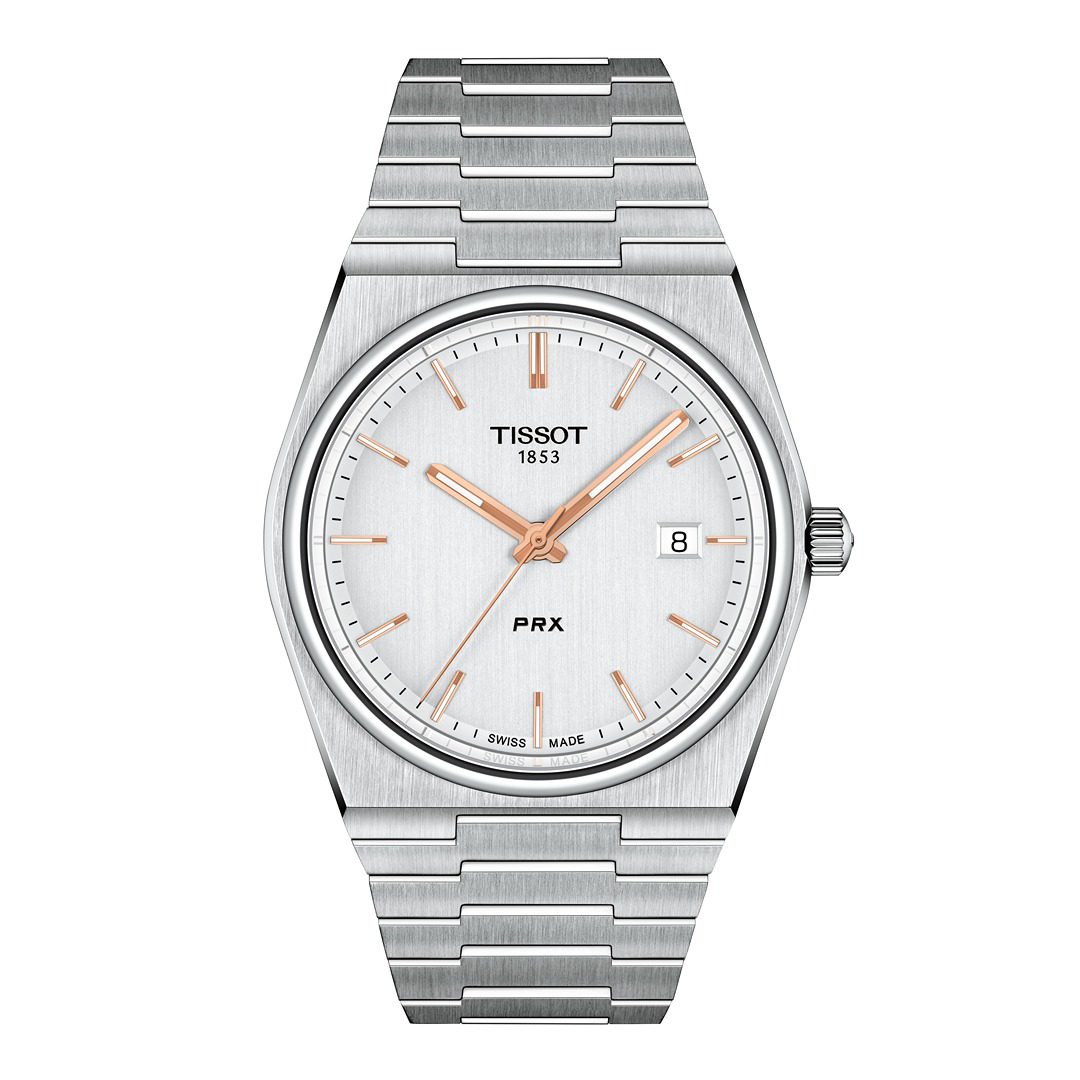 Tissot 1853 PRX Fond Blanc Tout Acier