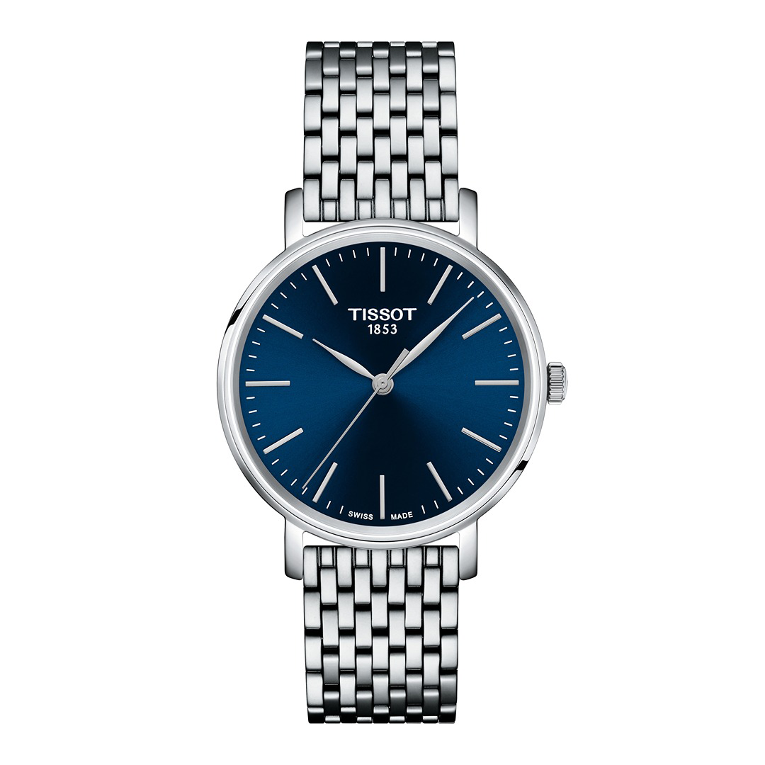 Tissot Everytime Fond Bleu Tout Acier