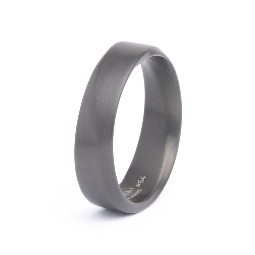 BAGUE TITANE VERSO BLACK