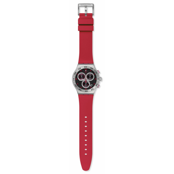 CHRONO IRONY CARBONIC RED ACIER SILICONE ROUGE