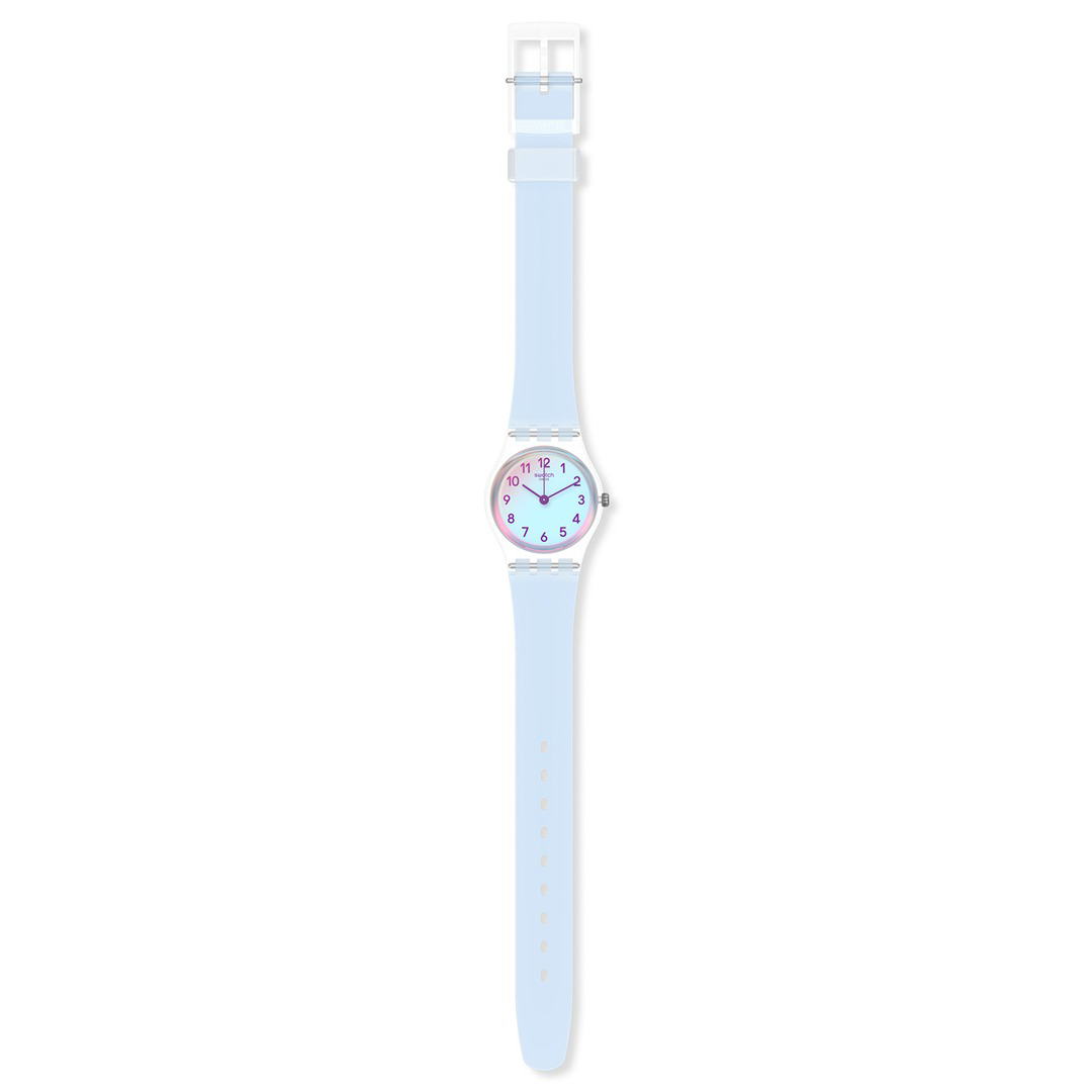 CASUAL BLUE LADY VERRE HOLOGRAMME BRACELET SILICONE