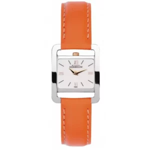 VEME AVENUE ACIER / CUIR ORANGE